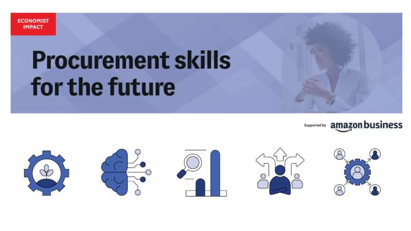 Procurement Skills for the Future - A digital graphic by Economist Impact, supported by Amazon Business.