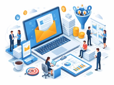 B2B email marketing campaign promoting whitepapers to nurture leads and drive engagement.