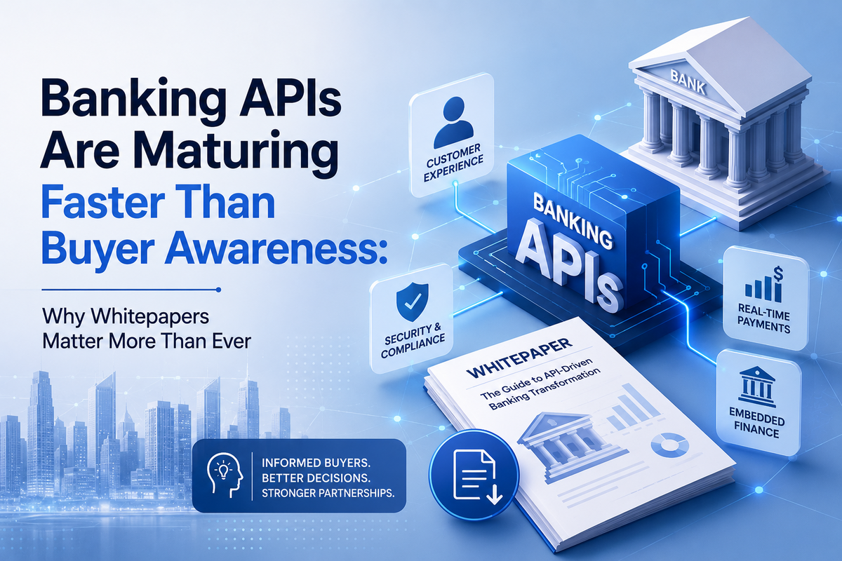 Banking APIs powering secure digital banking and whitepaper-led enterprise innovation.