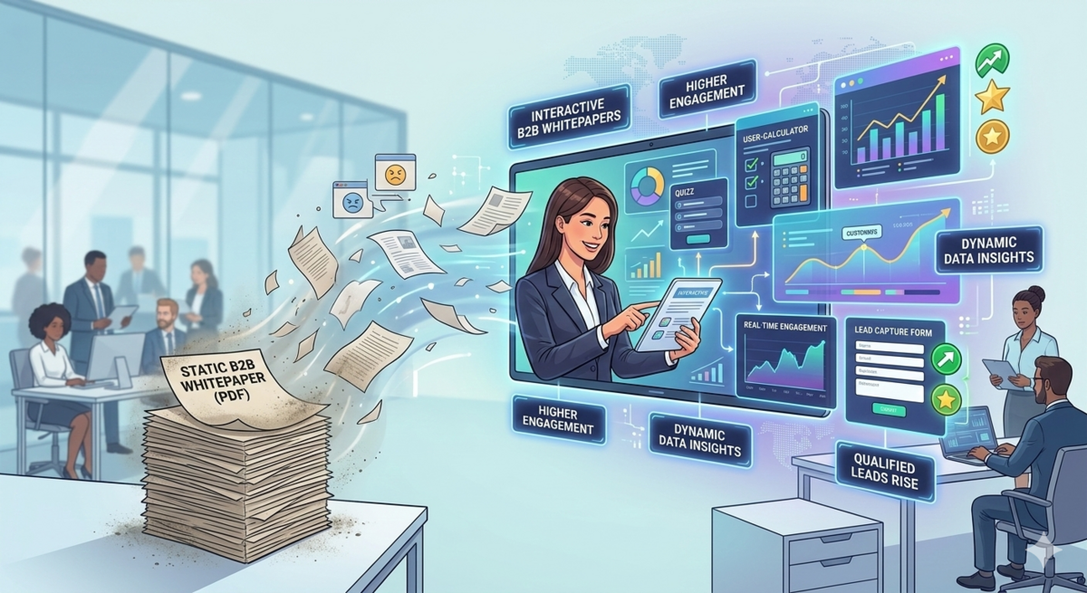 Interactive whitepapers improving B2B content marketing engagement and lead generation