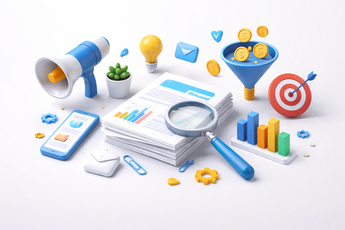 B2B whitepaper lead generation strategy with gated content and marketing analytics