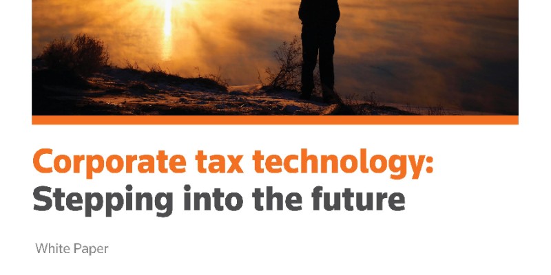 White paper - Corporate tax technology: Stepping into the future 