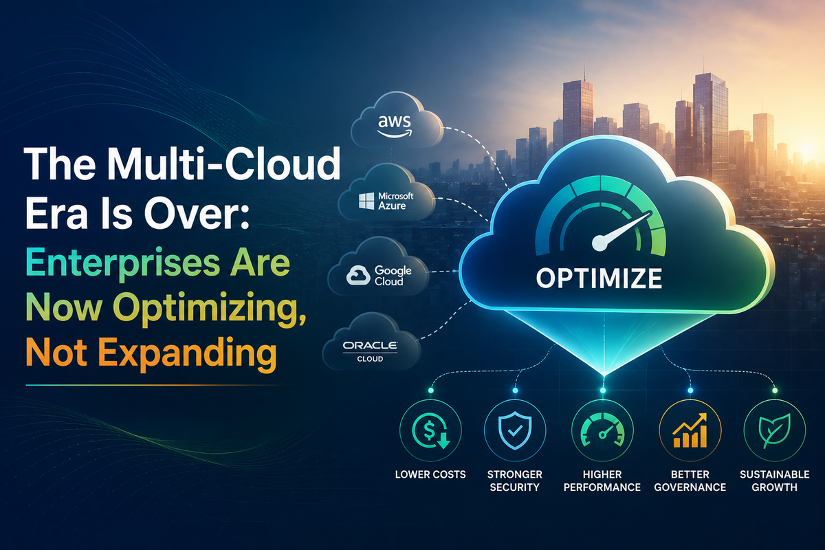 Cloud optimization replacing multi-cloud expansion for modern enterprises.