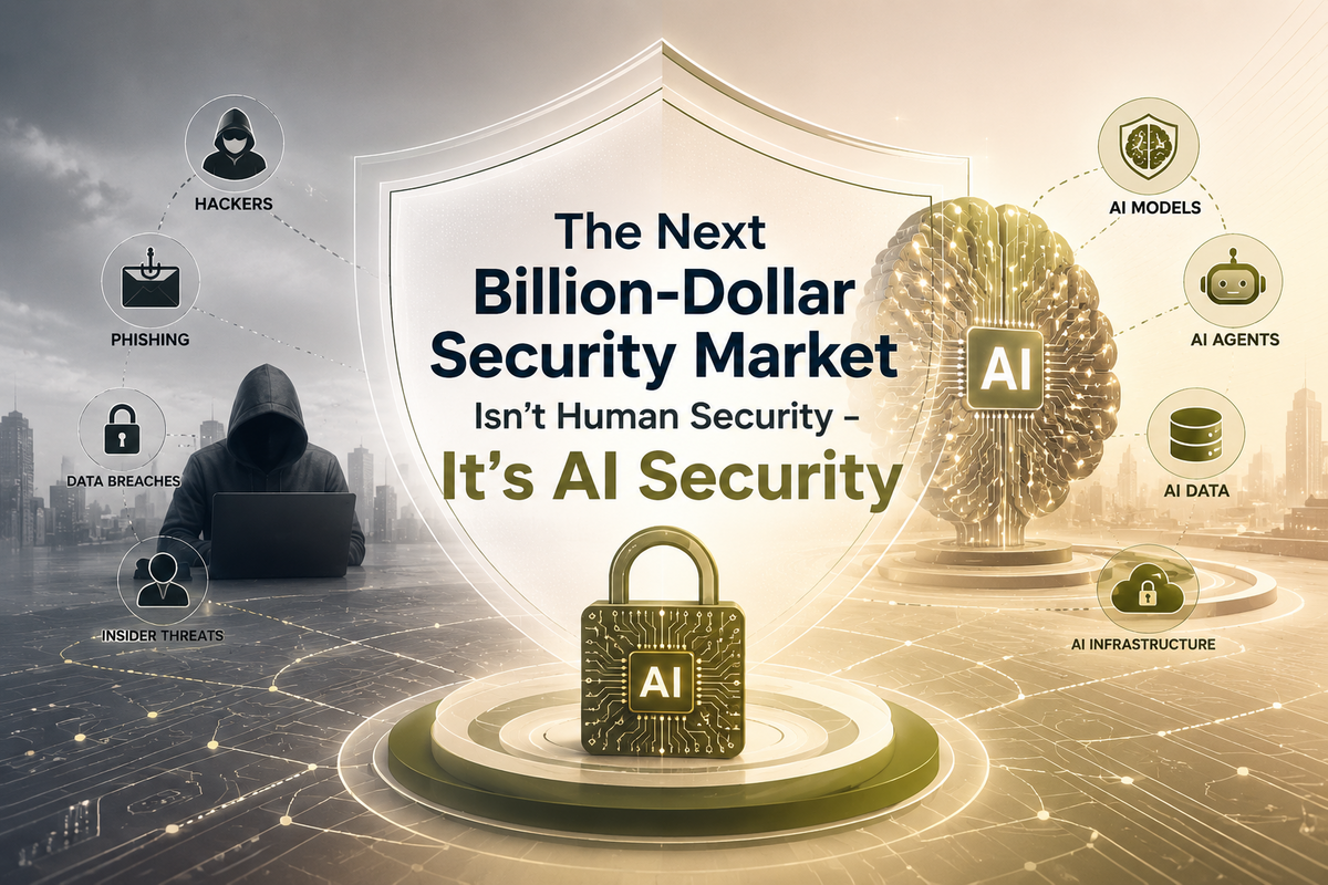 AI security concept illustrating the future of enterprise cybersecurity with AI-powered protection against emerging digital threats.